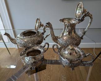 G87-Silver plate tea set 75