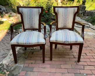 G8-Pair mahogany side chairs 125