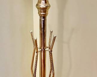 Brass hall tree