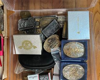Collection of belt buckles