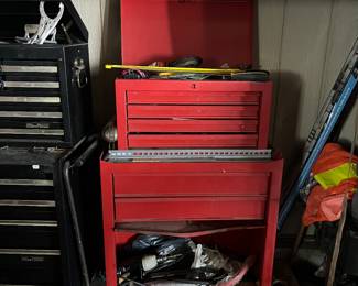Tool boxes with tools