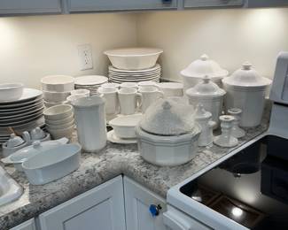 White dishes