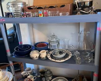 Blue and White dishes, pottery, and more