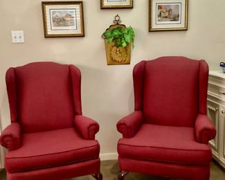 2 matching Wingback Chairs