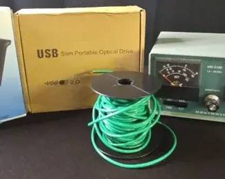 Heathkit HM 2140, HS2 PTT Hand Control, USB Slim Portable Optical Drive