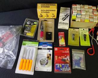 Electronic Components Crimping Kit, Soldering Tools, Connectors, Vintage Radio Tubes