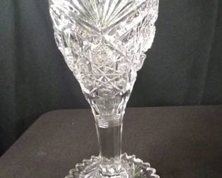Early American Pattern Glass Vase