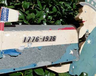 Mailbox Bicentennial Theme, Uncle Sam Frame