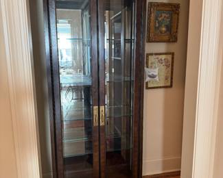 Curio Cabinet. This is a terrible picture but the cabinet is beautiful.