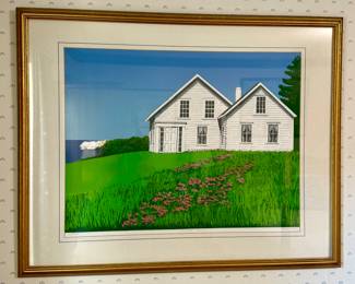 "Summer Place" Lithograph, Signed Helen Dillon