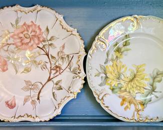 (2) Limoges Serving Plates