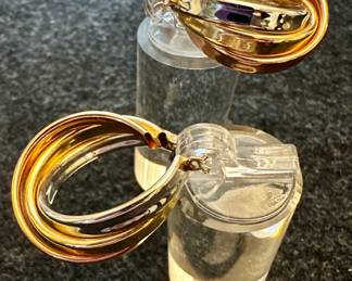 14K Triple Hoop Earrings