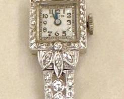 Platinum & Diamond Hamilton Watch - 1935 Production Date