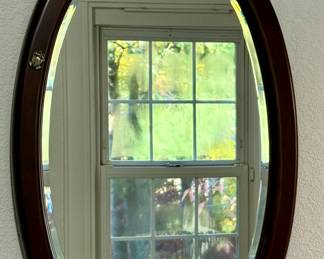 Vintage. Oval Mirror with Frog