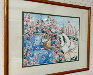 Framed Kitty Print