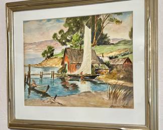 Watercolor, Signed Michael Perkins