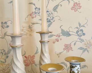 Lenox & Imari Candlesticks