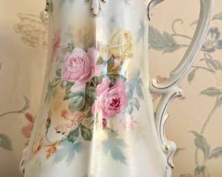 Antique Hand Painted Pitcher