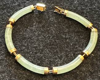 14K & Jade Bracelet