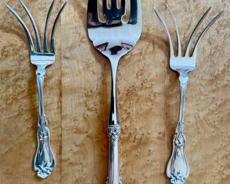 Sterling Fish Forks & Wallace Serving Fork