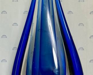 Murano Style Cobalt Blue Glass Sculpture