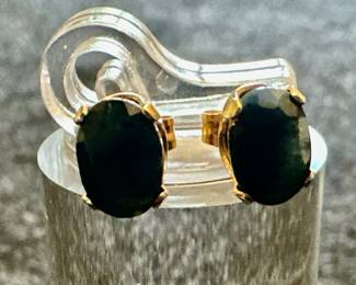 14K & Sapphire Earrings