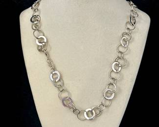Sterling Silver Circle Necklace