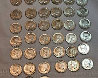 Lot Of 1964 Kennedy Half Dollars 39 Count