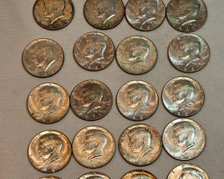 20 Silver Clad Kennedy Half Dollars