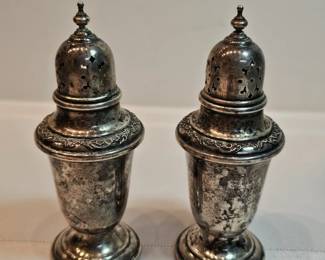 Sterling Silver Salt And Pepper Shakers