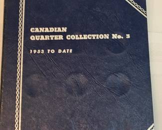 Book With 8 Canadian Quarters