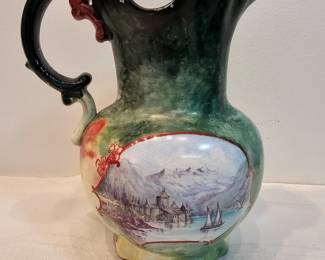 Antique Hand Painted Pitcher