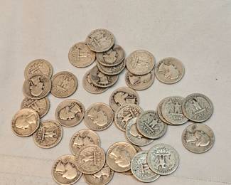 Unsearched Washington Quarters Lot Of 33