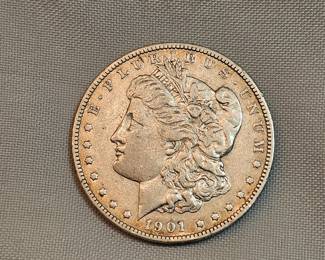 1901 O Morgan Silver Dollar