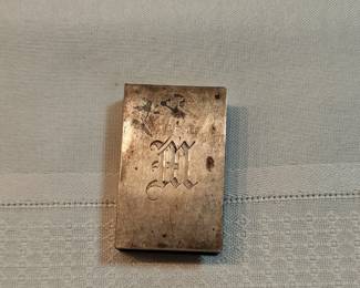 Sterling Silver Matchboxes Case With Old Matches