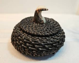 Native American Made Alaskan Baleen Basket
