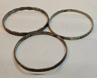 Silver Bracelets Lot