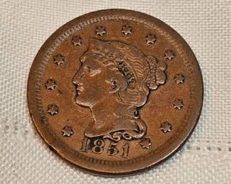 1851 Large Cent