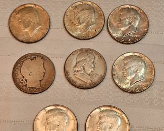 Half Dollars Lot Of 8