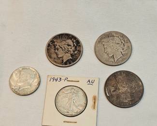 Unsearched Mercury Dimes Lot Weight Shown Too Many To Count