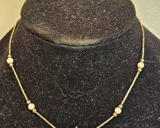 Small Native American Made Sterling Necklace