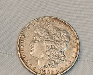 1880 O Morgan Silver Dollar