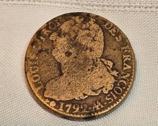 Louis XVI 1792 French Coin