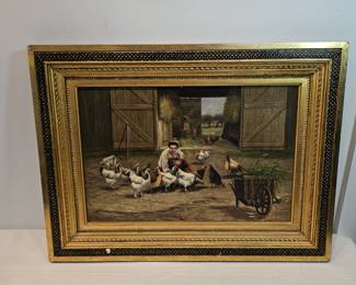 Oil On Canvas Painting By William T Robinson