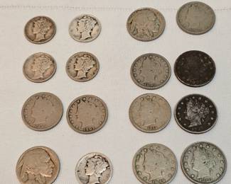 Old Nickels And Dimes Lot