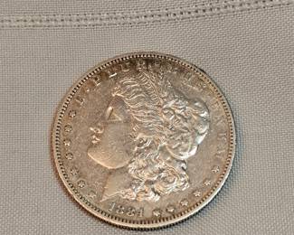 1884 S Morgan Silver Dollar