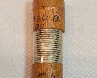 Roll Of Fifty 1960 D Silver Dimes From The Bank Marked Uncirculated