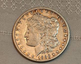 1886 S Morgan Silver Dollar