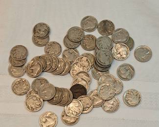 Unsearched Buffalo Nickels Bag Of 53