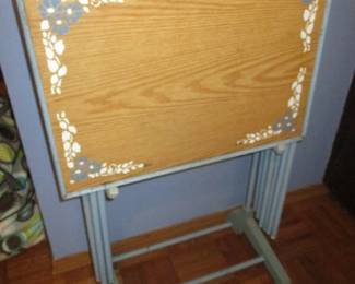 Mid-Century Folding TV Trays